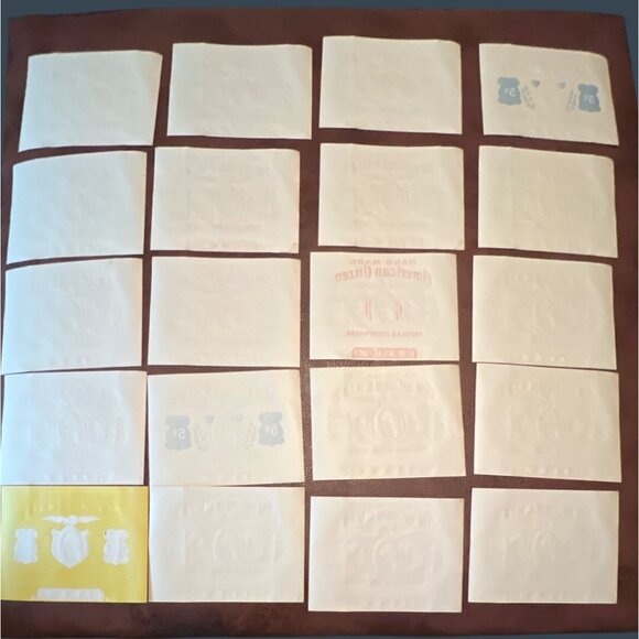 Hand Made American Citizen Cigar Labels Vintage Set Of 20 - Picture 5 of 5